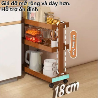Kệ Đê đồ  Kệ Hẹp Di Động  Đa Năng Có Bánh xe  Giá đựng đồ đa năng Giá để