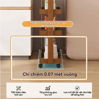 Kệ Đê đồ  Kệ Hẹp Di Động  Đa Năng Có Bánh xe  Giá đựng đồ đa năng Giá để