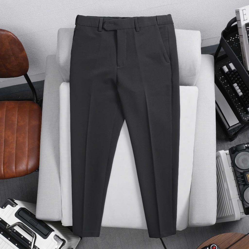[Sidetab] Quần Tây Dài Nam Thông Minh Điều Chỉnh Độ Rộng Eo, Cotton Co Giãn Chống Nhăn Bền Màu AFF