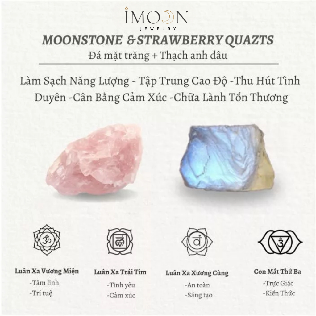 [ HỢP KIM BẠC ] Vòng Tay Đá năng lượng Moonstone, Lắc Tay Phong thủy tài lộc imoon057