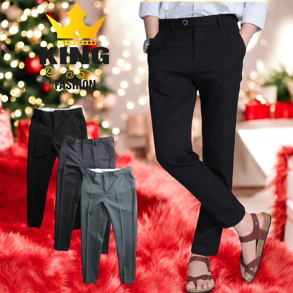 [Sidetab] Quần Dài Tây Âu Nam Cao Cấp Điều Chỉnh Độ Rộng Eo Cotton Co Giãn Chống Nhăn Bền Màu