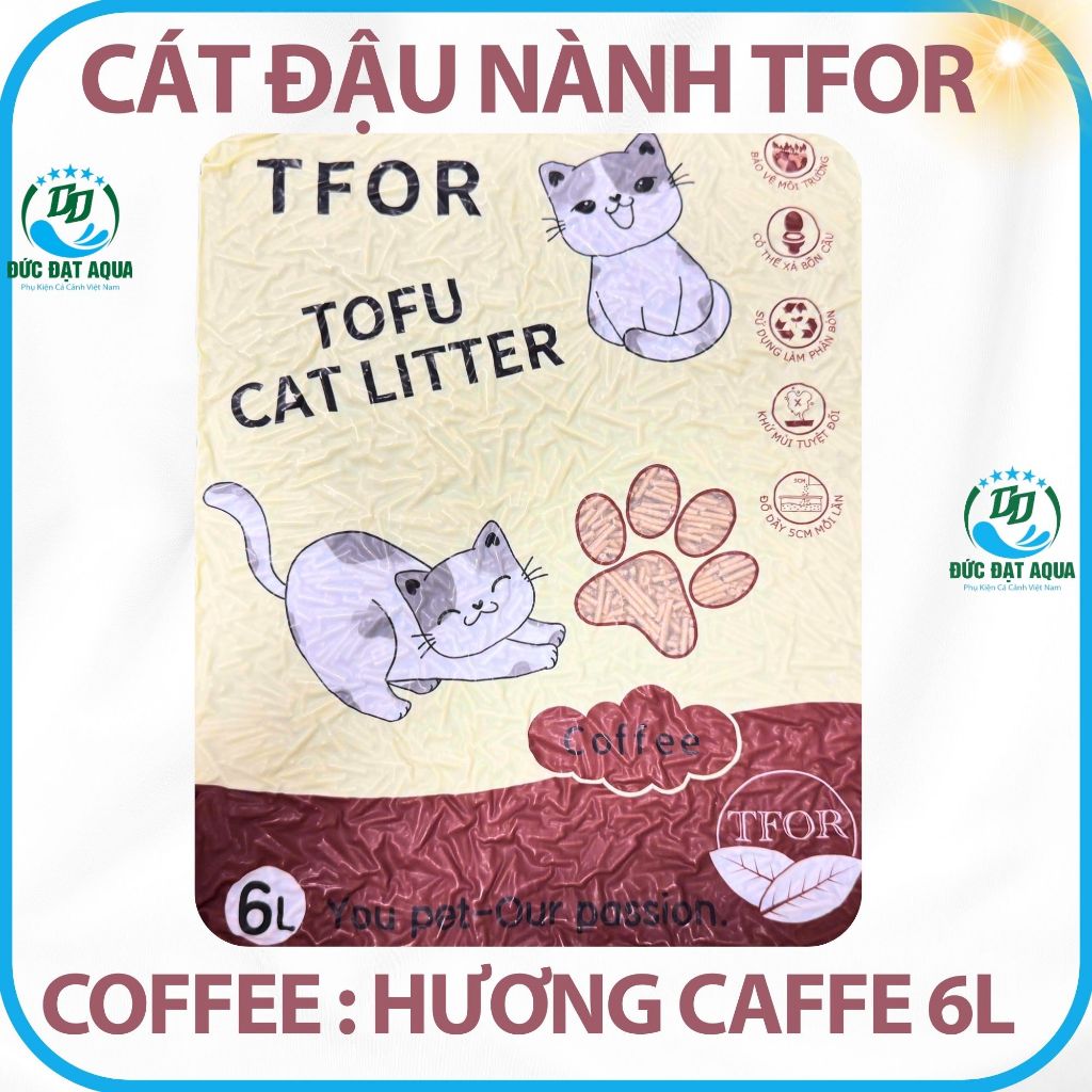 Cát Vệ Sinh Cát Đậu Nành Cho Thú Cưng TFOR TOFU CAT LITTER 6L An Toàn Cho Sức Khoẻ Mèo 5