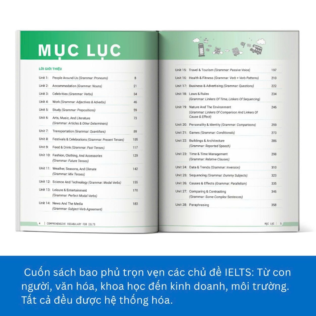 Sách - Comprehensive Vocabulary For IELTS - Từ vựng toàn diện luyện thi IELTS