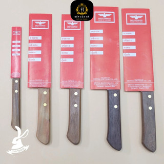 [Chính Hãng - Loại có Vỉ] Dao Thái Lan Eagle nhà bếp cán gỗ 771 772, Dao chuyên thái thịt gọt cắt hoa quả chất liệu inox