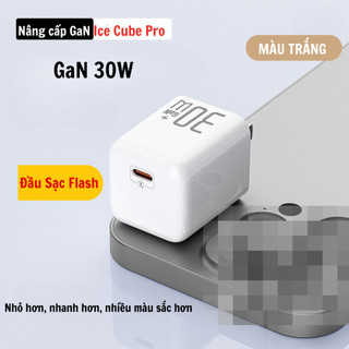 Củ sạc nhanh PD30W - Công nghệ GaN - Sạc nhanh không nóng - An toàn, ổn định - Bảo vệ thiết bị - BH 2 năm
