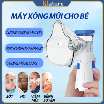[🚛Free shipping]Máy xông khí dung mũi họng cho bé và người lớn Máy Khí Dung Xông Mũi Họng Cầm Tay