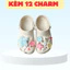 MẪU MỚI Dép quai ngang kèm charm dép sục nam nữ êm chân big size đế cao chống trơn trượt-Hỗ trợ đổi size