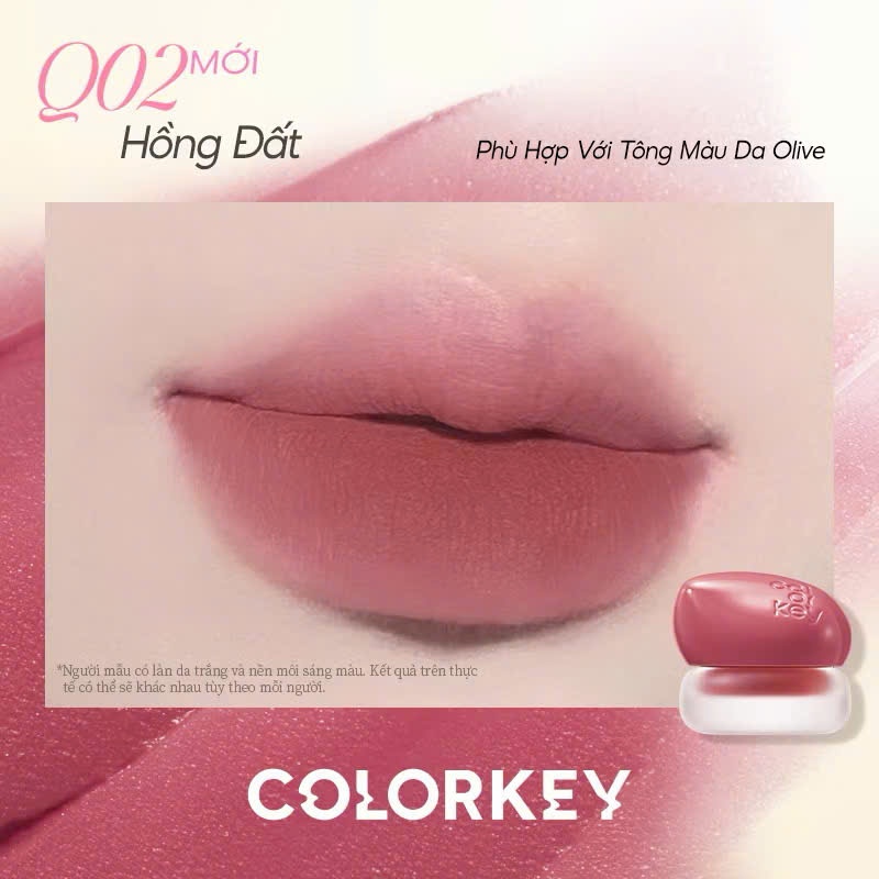 Son Bùn Dạng Hủ Colorkey Đa Năng Mịn Mượt, Rực Rỡ Mọi Góc Nhìn 4.5g | NHÍM HOUSE