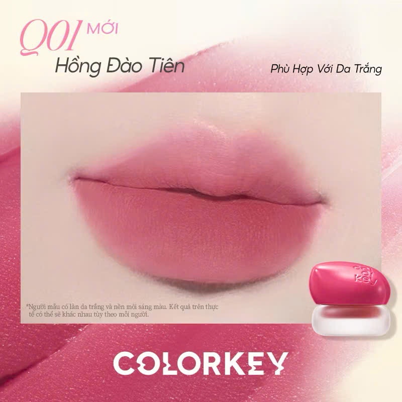 Son Bùn Dạng Hủ Colorkey Đa Năng Mịn Mượt, Rực Rỡ Mọi Góc Nhìn 4.5g | NHÍM HOUSE