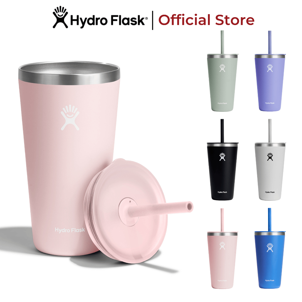Ly giữ nhiệt Hydro Flask 828ml Around Tumbler Straw Lid 28 oz kèm ống hút, chính hãng, an toàn