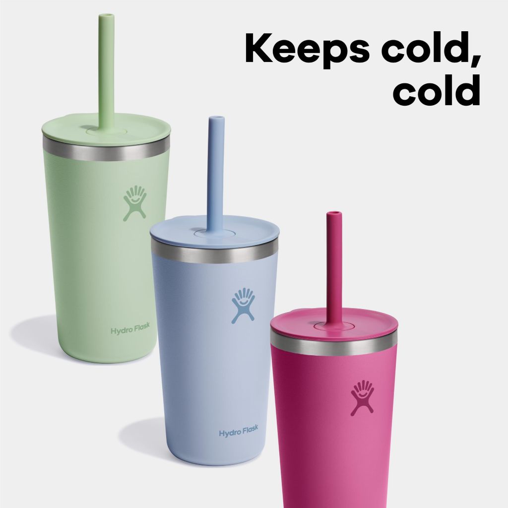Ly giữ nhiệt Hydro Flask 828ml Around Tumbler Straw Lid 28 oz kèm ống hút, chính hãng, an toàn