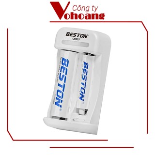 Beston C9007 sạc thông minh pin NiMH kèm pin tiểu AA, pin đũa AAA, nguồn TypeC, đèn LED báo sạc