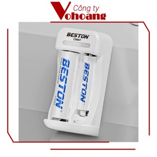 Beston C9007 sạc thông minh pin NiMH kèm pin tiểu AA, pin đũa AAA, nguồn TypeC, đèn LED báo sạc