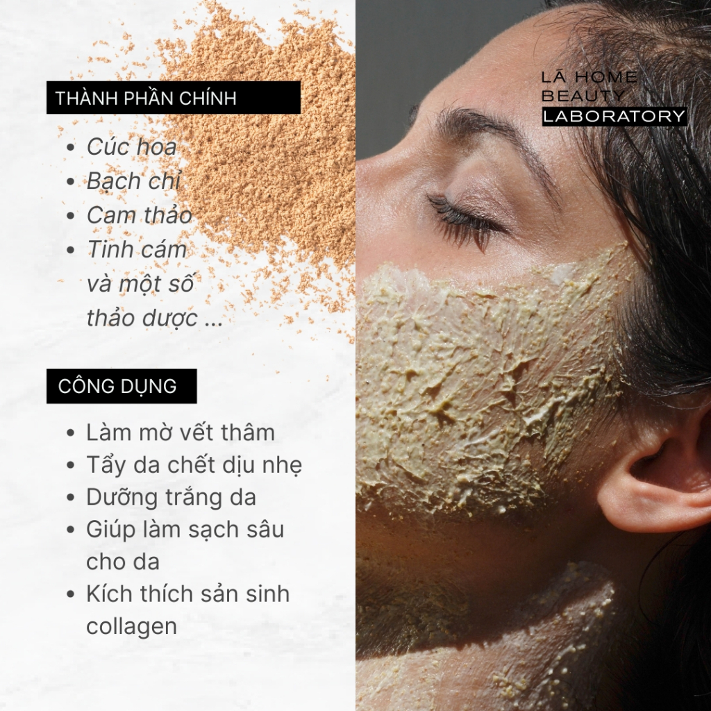 [Quà Tặng] Bột Rửa Mặt/ Đắp Mặt Nạ Thảo Dược dịu nhẹ 100% thiên nhiên
