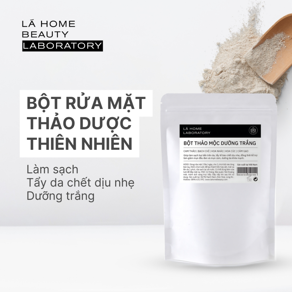 [Quà Tặng] Bột Rửa Mặt/ Đắp Mặt Nạ Thảo Dược dịu nhẹ 100% thiên nhiên