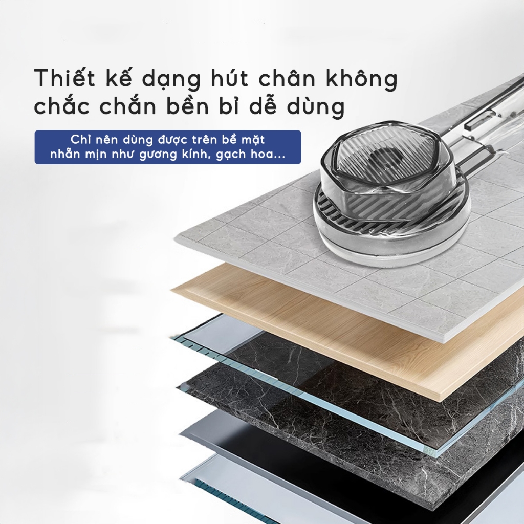 Kệ Đựng Đồ Nhà Tắm Hút Chân Không Trong Suốt JYoohome Kệ Nhựa Dán Tường Đựng Dầu Gội Sữa Tắm Đa Năng