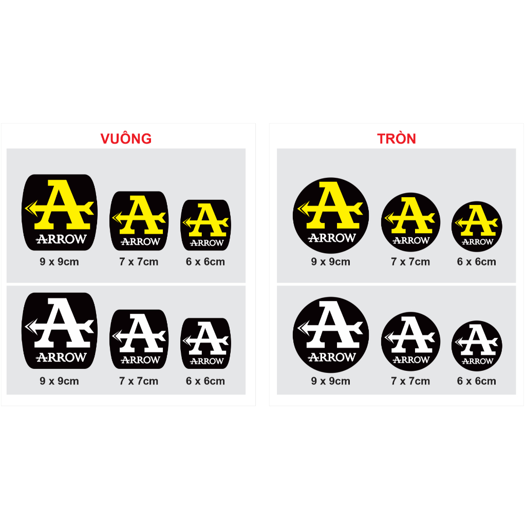 Logo Ar ra. i Exhaust. Decal chống nước, không bay màu