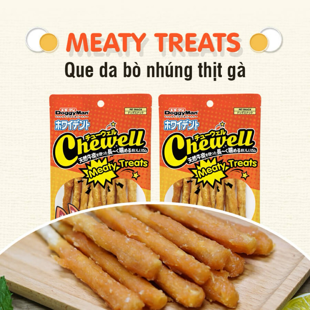 Que da bò nhúng thịt gà 10 cây Doggyman