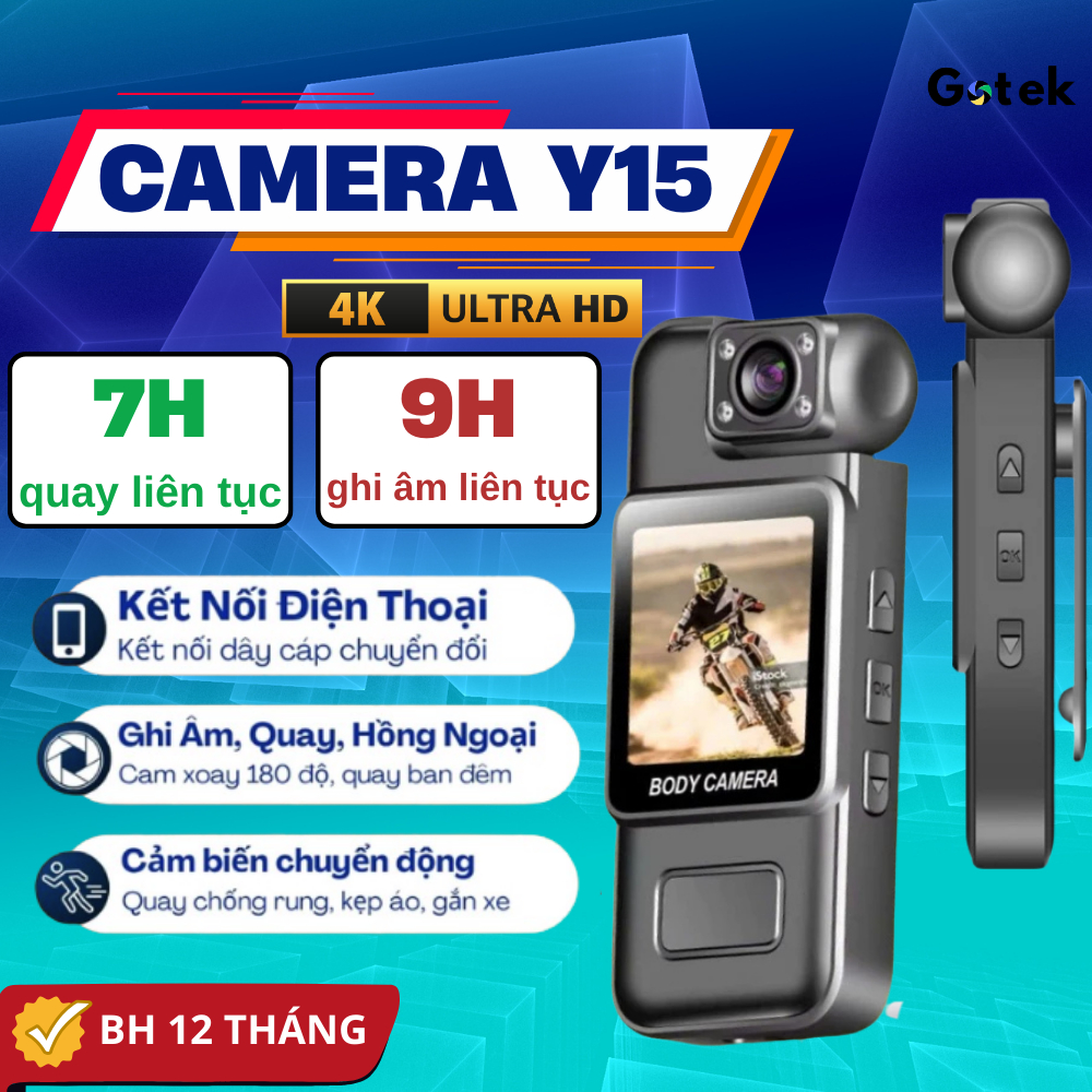 Máy Quay 4K-60FPS, Kết Nối Trực Tiếp Điện Thoại, App Riêng, Ghi Âm, Chụp Ảnh, Hồng Ngoại (ban đêm)