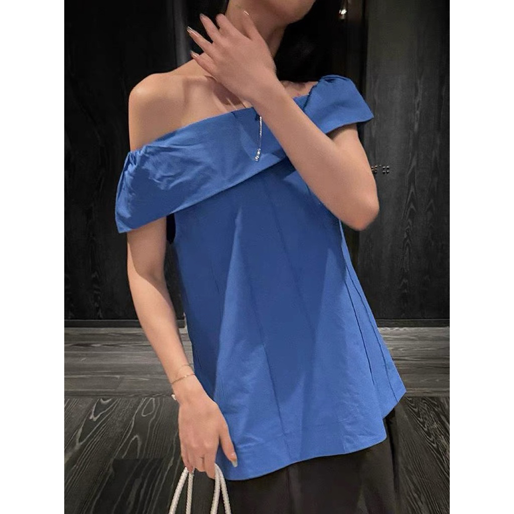 𝗡𝗲𝗹𝗹𝘆 - Áo Linen Trễ Vai S/M BEELY