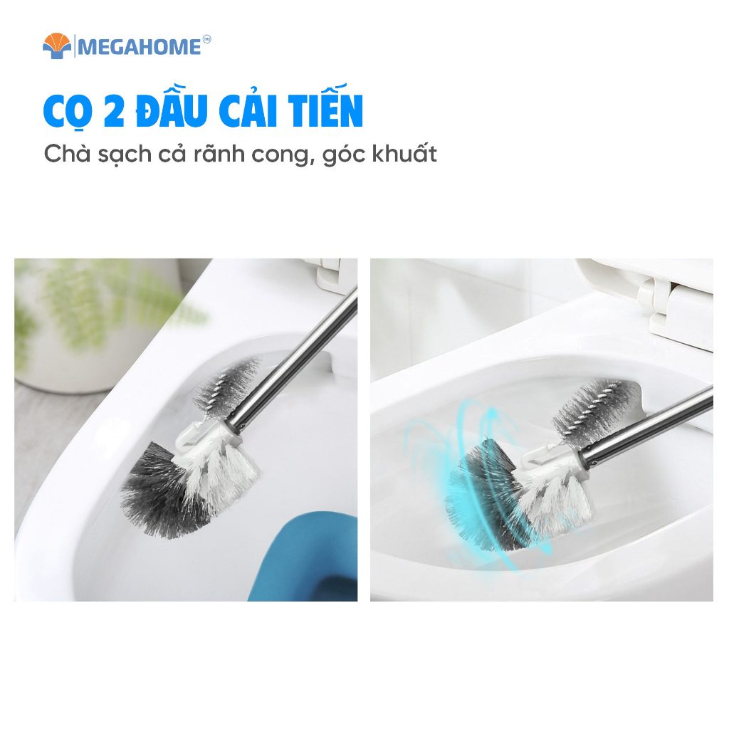 [HỎA TỐC] Tổng Hợp Các Loại Cọ Cước Chà Bồn Cầu, Toilet, Nhà Vệ Sinh Megahome Cán Inox Cầm Tay Cứng Chắc, Cao Cấp