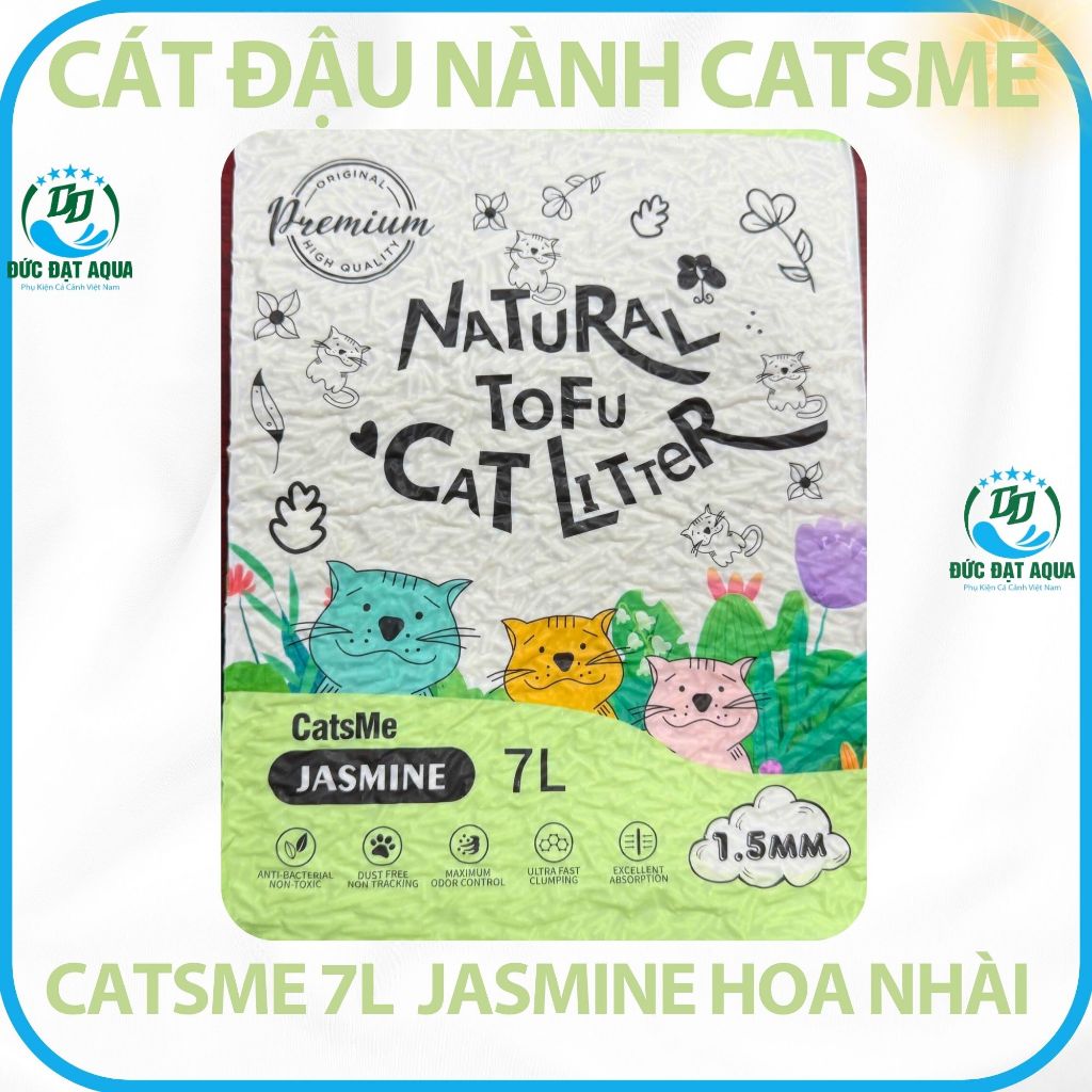 Cát Vệ Sinh Cát Đậu Nành Cho Thú Cưng Natural Tofu Cat Litter Cats Me 6L, 7L hàng chính hãng 7