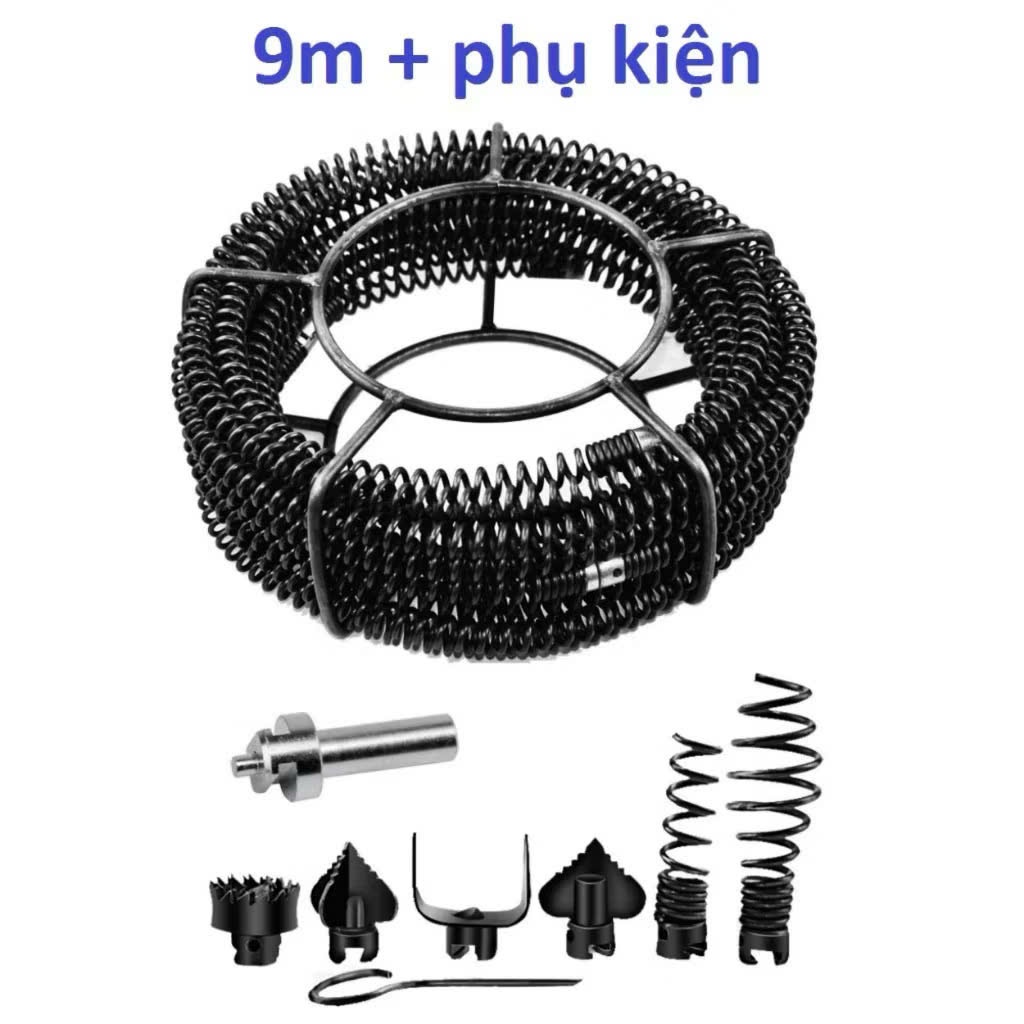 Dụng cụ dây lò xo thông tắc cống 16mm si chuyên dụng, dễ dàng vệ sinh đường ống