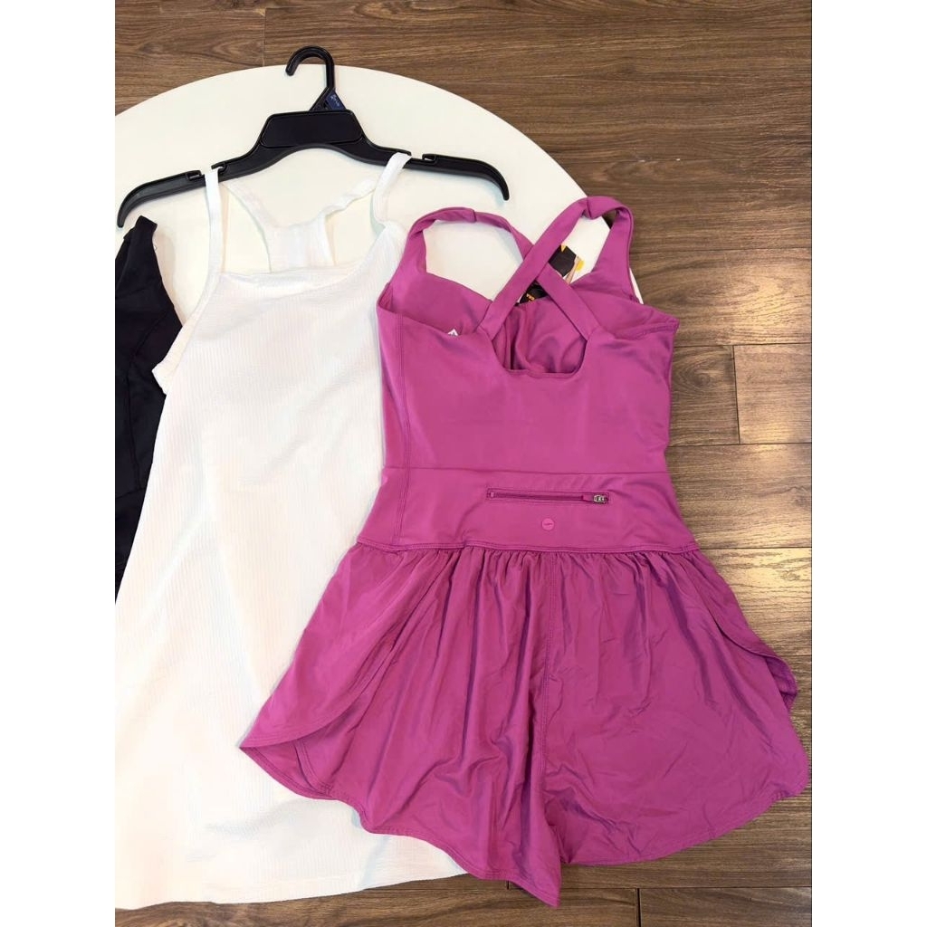 (BomoHouse) Jumpsuit, váy quần tập thể thao pickerball , tennis, yoga có đệm mút, có lót quần bigsize - dư xịn.