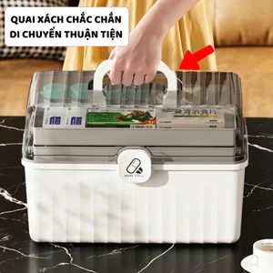 Hộp Đựng Thuốc Y Tế Cứu Thương Nhiều Tầng Tiện Dụng Cho Gia Đình