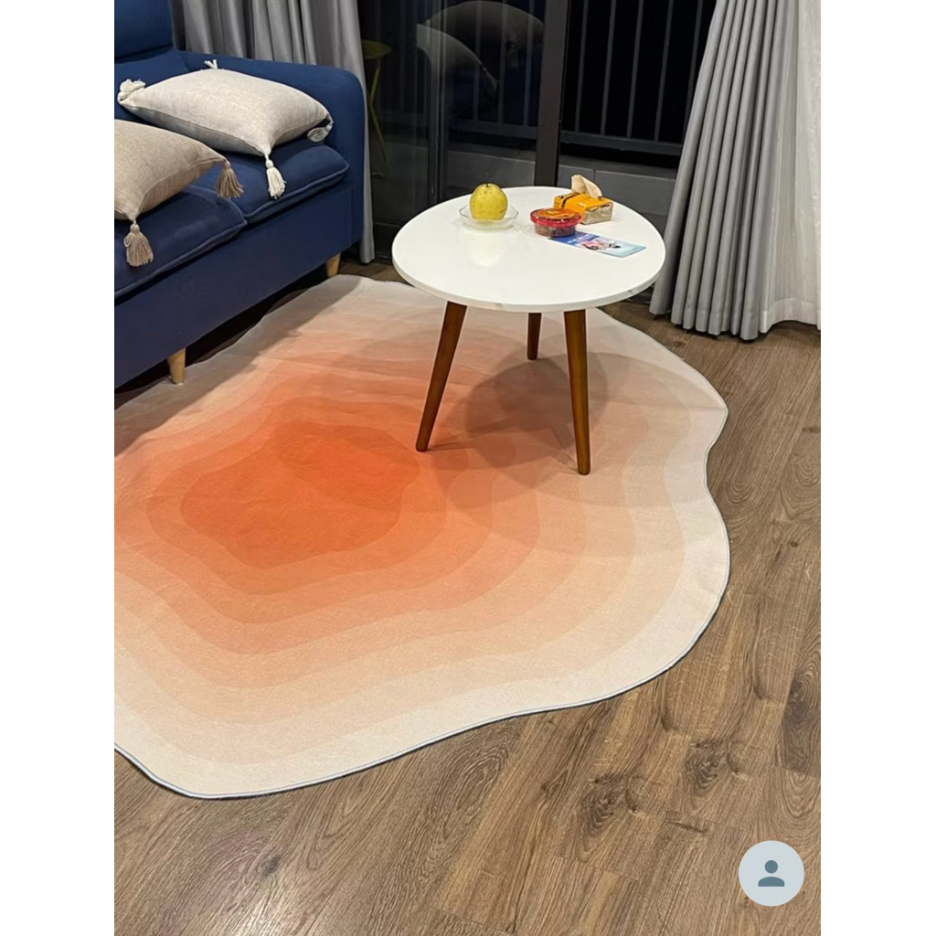 Thảm Phòng Khách Bali Oval Decor Thảm Trải Sàn, Phòng Ngủ, Đế Cao Su Chống Trơn Trượt Thảm Bee