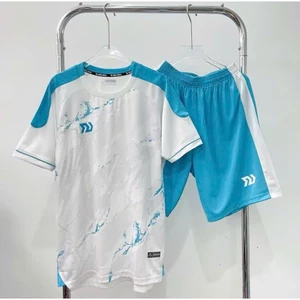 Bộ quần áo bóng đá Blu Xanh in tên số theo yêu cầu-Áo bóng đá,đồ đá banh chất liệu thun, mè