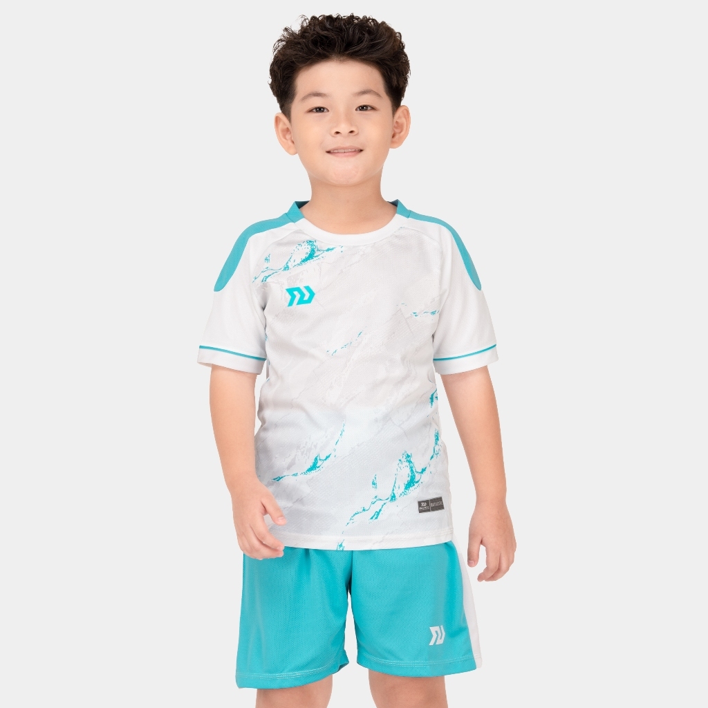 Bộ quần áo bóng đá Blu Xanh in tên số theo yêu cầu-Áo bóng đá,đồ đá banh chất liệu thun, mè