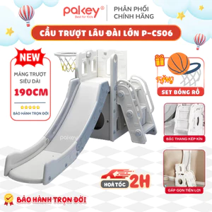 Cầu Trượt Cho Bé Cỡ Lớn Trọng Tải Đến 60Kg, Cầu Tuột Cho Bé Bậc Thang Khép Kín Máng Trượt Dài Đến 190cm
