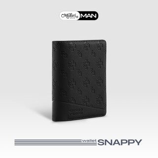 Ví Da PU Đứng Monogram SNAPPY Nam Nữ Bóp Đựng Tiền Thẻ Nhiều Ngăn | MIDORI FOR MAN
