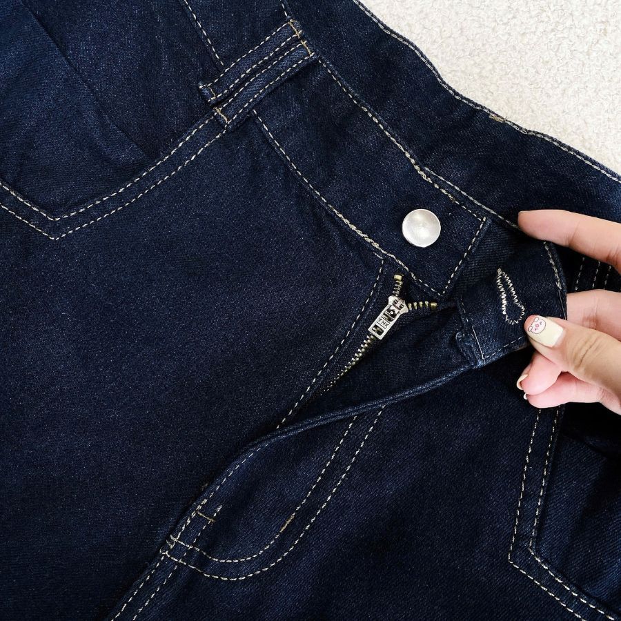 Quần Short Jean Bigsize Nữ Lưng Cao Co Giãn Viền Ren Xinh Cho Chubby 60–95kg Q565