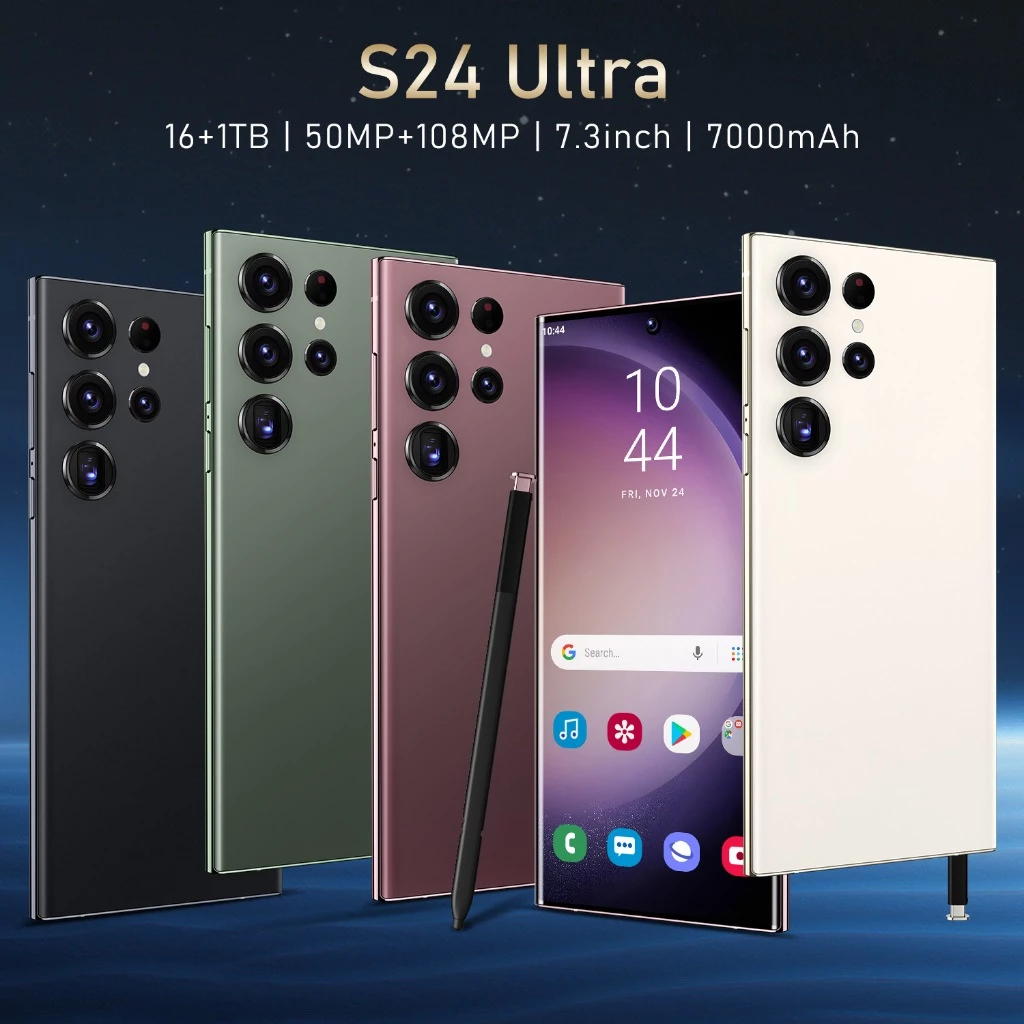Galax S24 Ultra điện thoại chính hãng giá rẻ toàn màn hình Mạng 5G Bộ Lớn 8000mAh Camera HD 16GB RAM