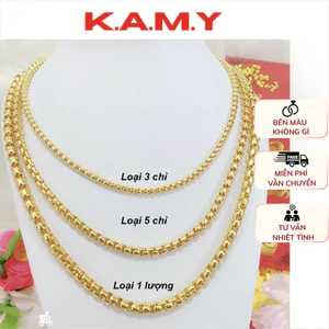 Dây Chuyền Đốt Xích Cá Tính Mạ Vàng 18K Cao Cấp – Nhiều Loại 3 Chỉ, 5 Chỉ, 1 Lượng Trang Sức Thời Trang