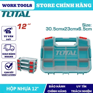 ĐỒ NGHỀ TOTAL Hộp nhựa đựng linh kiện 12 inch TPBX1121