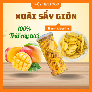 THUYTIENFOOD Xoài Sấy Giòn – Túi 50gr/100gr – Snack Trái Cây Ăn Vặt Chua Ngọt Tự Nhiên