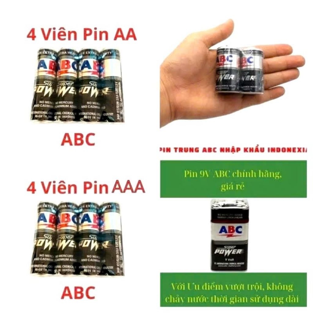 PIN ABC NHẬP KHẨU INDONESIA | Shopee Việt Nam