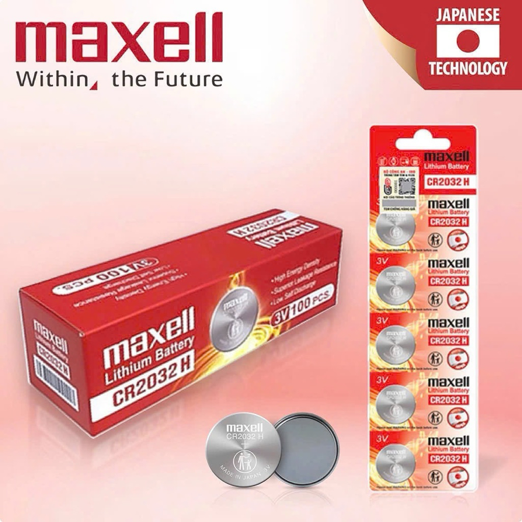 Pin MAXELL CR2032-H 3V Lithium (bản cao cấp) chính hãng (New) | Shopee ...