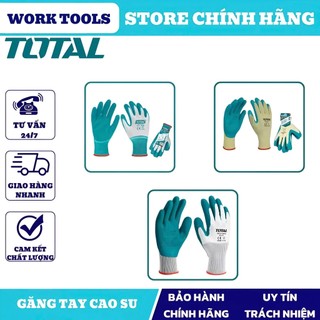 ĐỒ NGHỀ TOTAL Găng tay cao su XL TSP13103 . TSP13102 . TSP13106