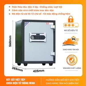 Két Sắt Việt Tiệp Chính Hãng KCC41 Điện Tử Chống Cháy An Toàn Két Sắt Gia Đình Giá Rẻ Thông Minh Nhỏ Gọn