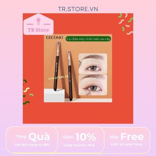 Cọ kẻ mắt và chân mày Gecomo nguyên khối trang điểm mắt chuyên nghiệp
