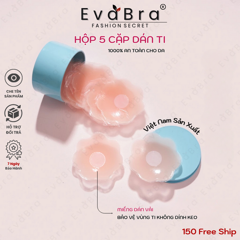 Miếng Dán Ti Silicone Siêu Mỏng Không Lộ Viền Trong Suốt Tái Sử Dụng Nhiều Lần Eva Nipples 999