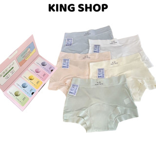 Set Hộp Quà 5 Quần Lót Nữ Su Lụa Mềm Xinh, Quần Boxter Co Dãn Đáy Dài Rộng Thoáng King Shop L-5422