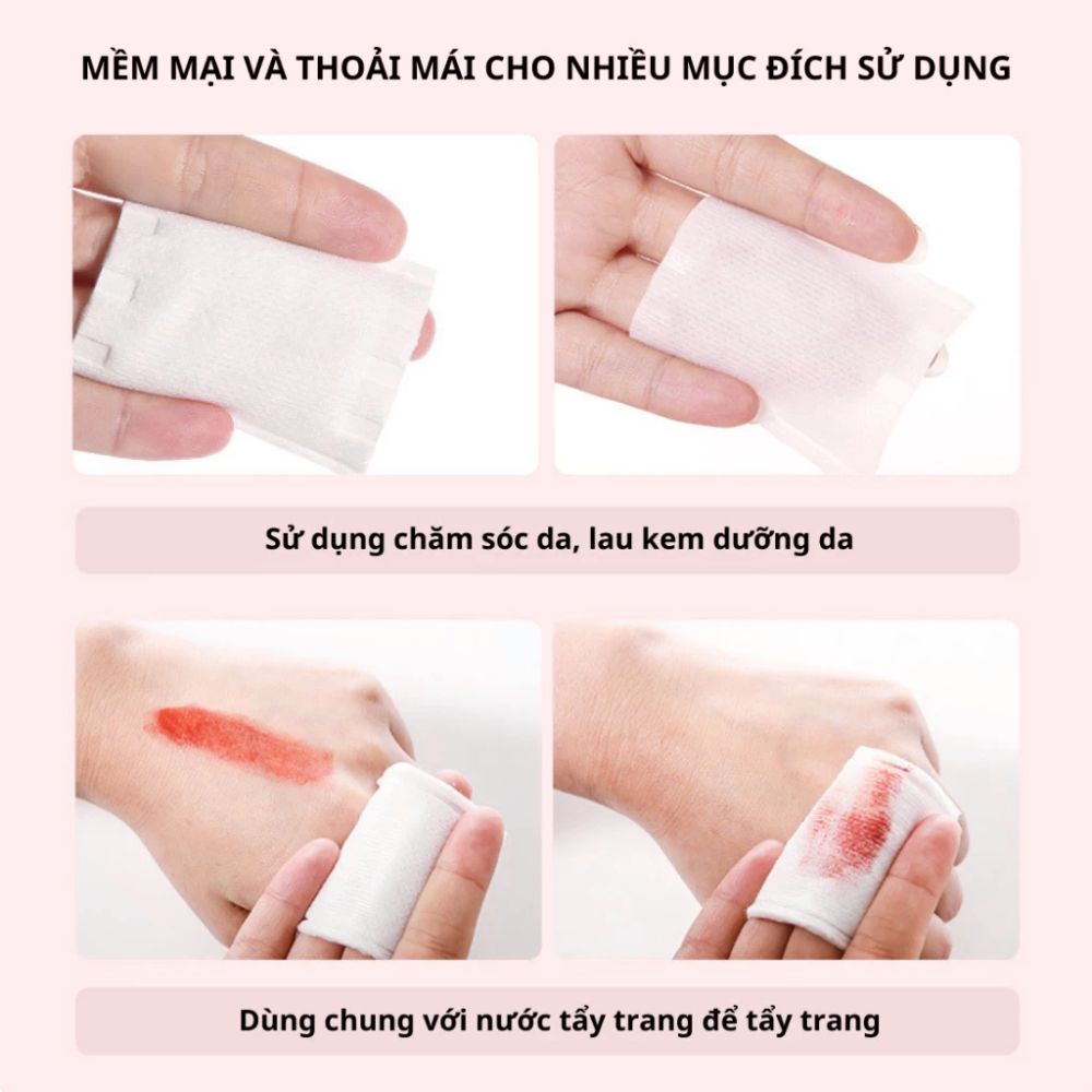 Ô - Bông Tẩy Trang 3 Lớp 222 Miếng Tiện Dụng