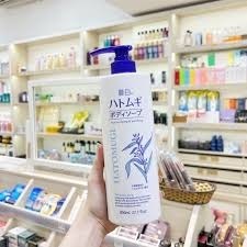 Sữa Tắm Trắng Da, Dưỡng ẩm HATOMUGI Hạt Ý Dĩ Nhật Bản - 600/800ml; Sữa tắm Ý Dĩ