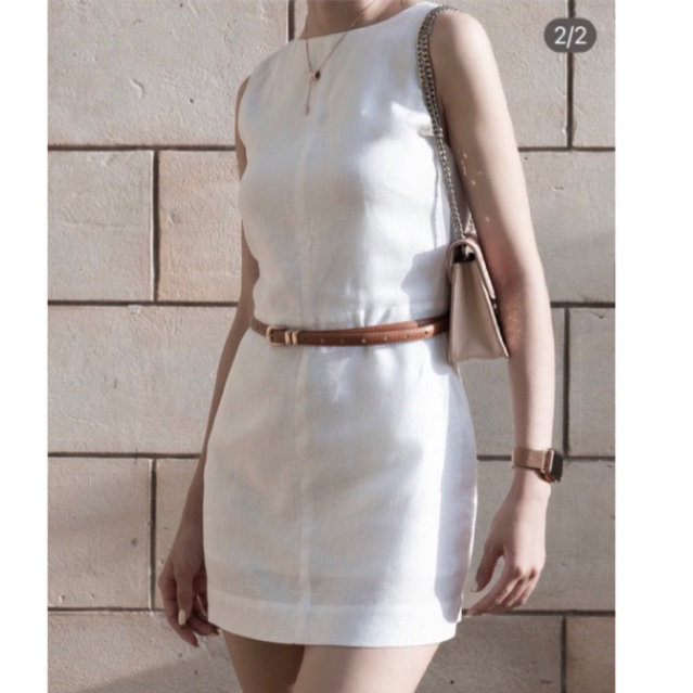 𝗗𝗼𝗿𝗮 - Đầm Linen cổ thuyền