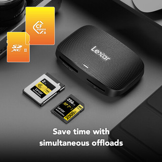 Đầu đọc thẻ Lexar RW520 Professional CFexpress Type B/ Thẻ SD USB 3.2 Gen 2, BH chính hãng 12 tháng
